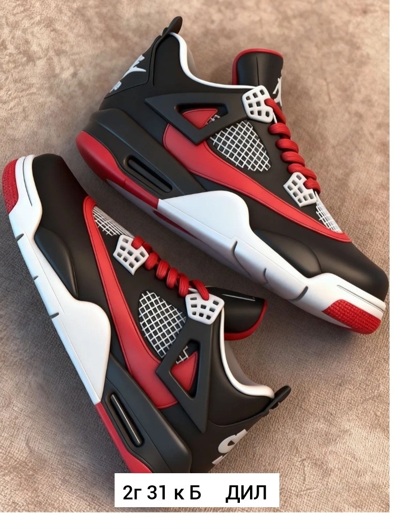 nike air jordan 4 retro,кроссовки,кроссовки air jordan 4 retro bred,air jordan 4,кроссовки nike air jordan 4