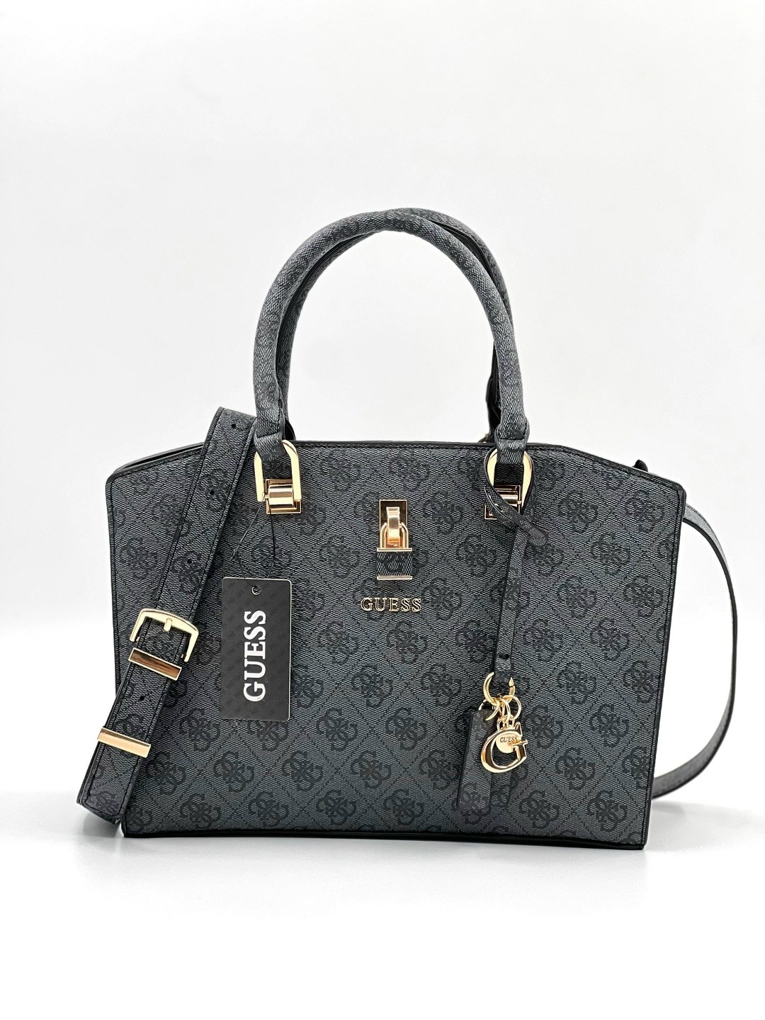 сумка женская guess,сумка guess,сумка женская guess тоут,сумка женская guess hwsb8675060 темно-серый,сумка guess оригинал