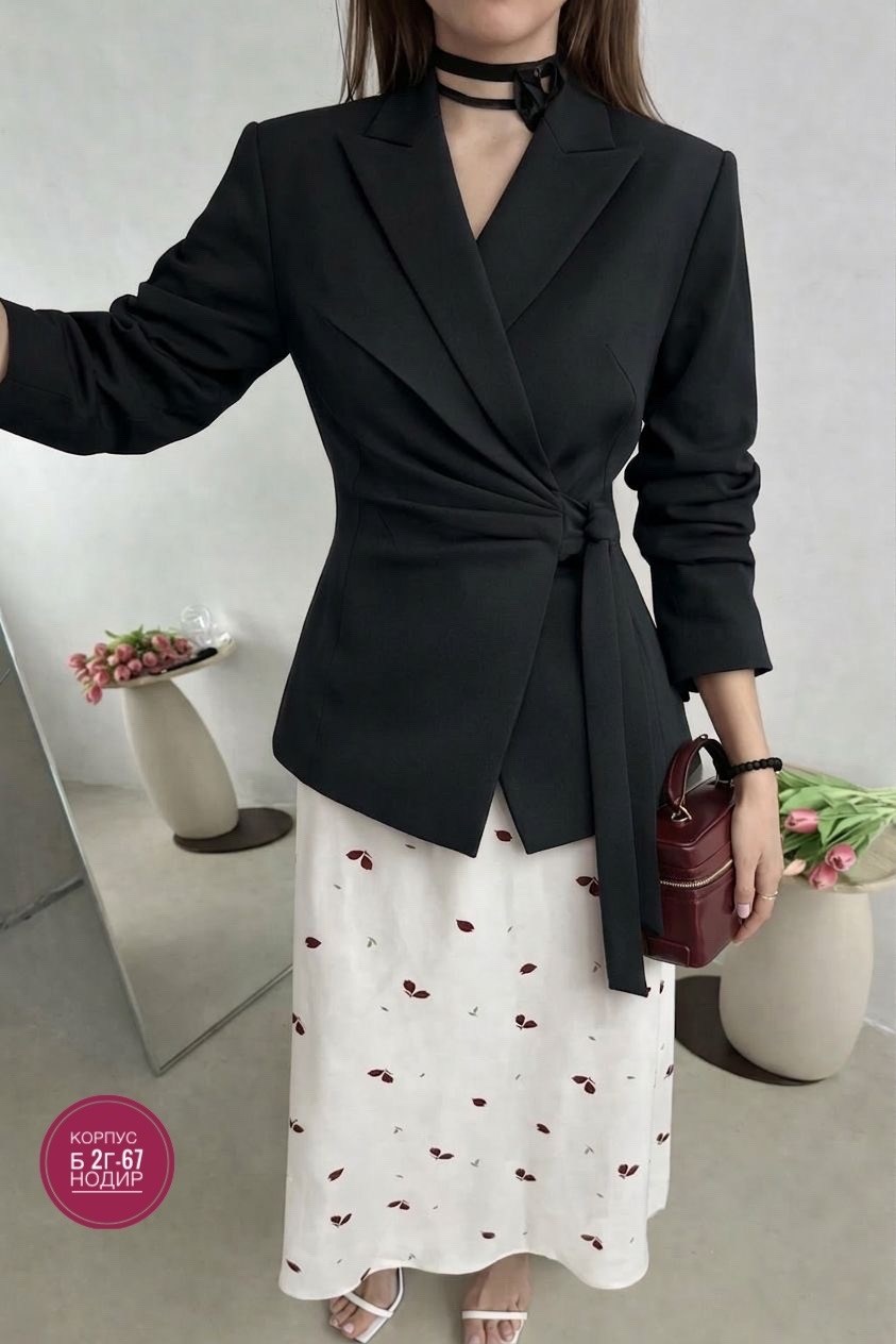 пиджак женский приталенный удлиненный sade,женские жакеты,жакет и пиджак,брючный костюм,пиджак женский