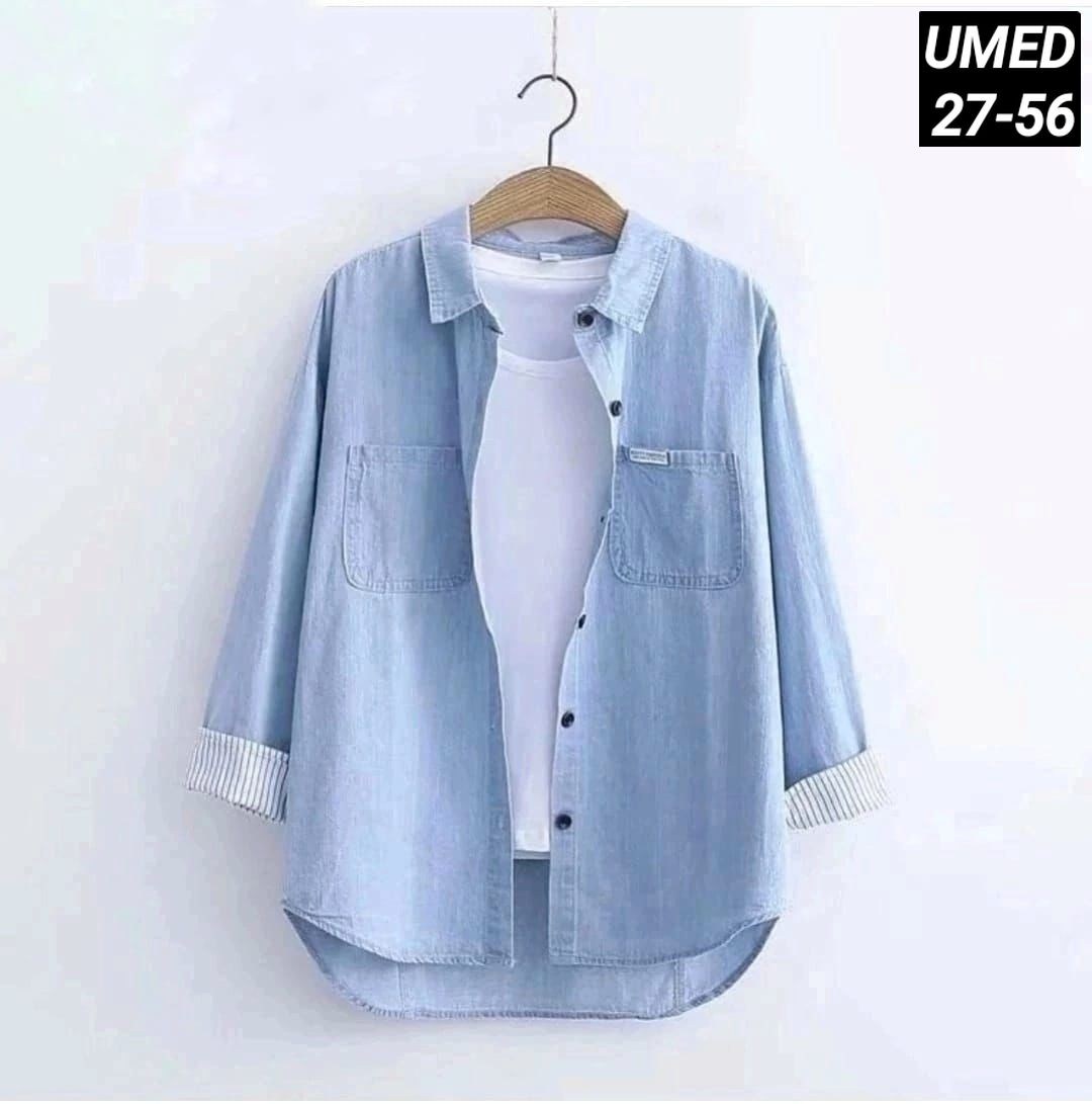 рубашка женская джинсовая,рубашка женская голубая,женская джинсовая рубашка с длинным рукавом,джинсовая рубашка женская 2026,рубашка с длинным рукавом джинсовая