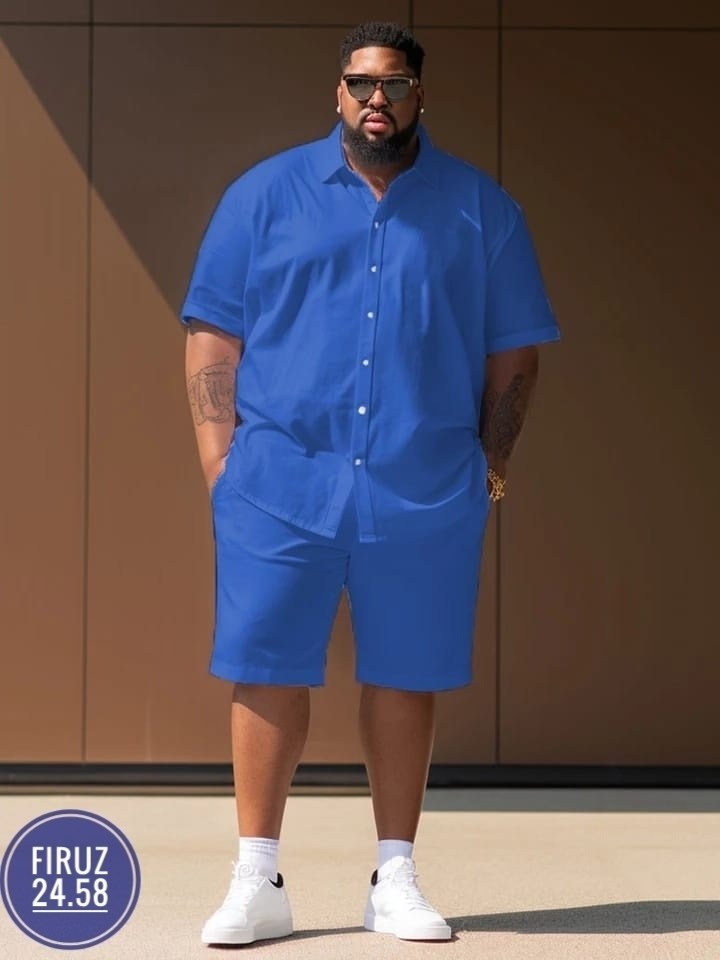 костюм двойка мужской,мужские летние костюмы,мужская мода,рубашка с коротким рукавом и шорты,мужские летние шорты