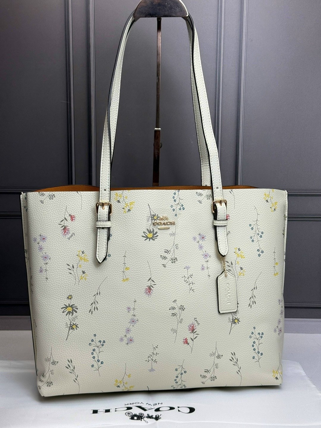 coach mollie tote in signature canvas,сумка шоппер coach,coach mini city tote signature canvas cn733 black/brown,сумка-тоут coach,сумка женская coach