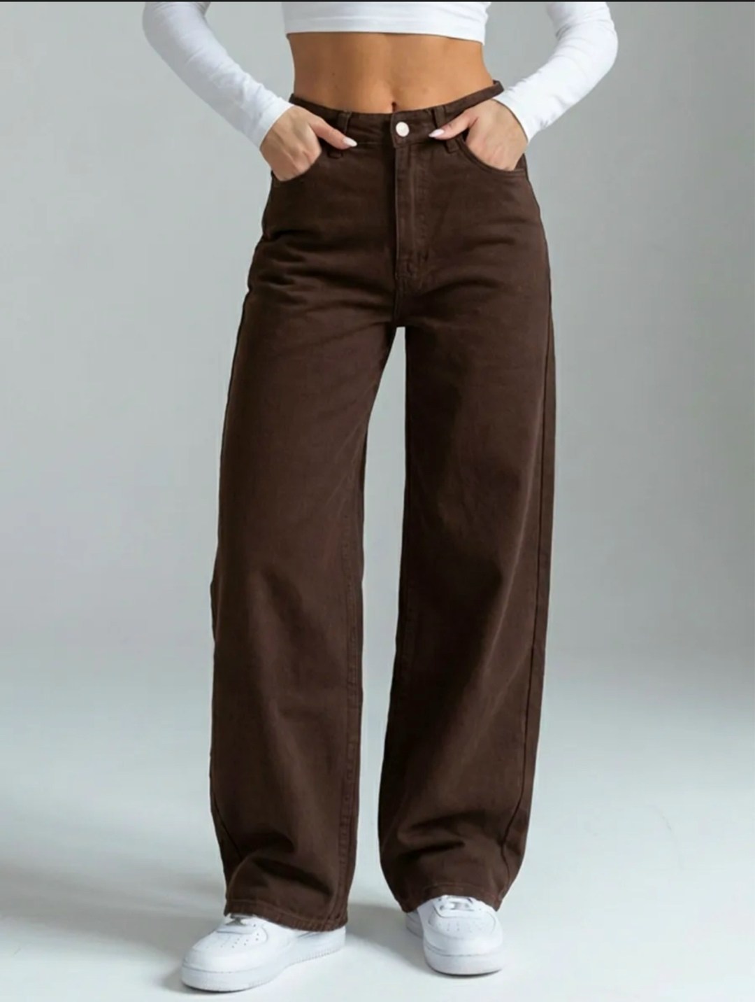 коричневые джинсы,коричневые джинсы женские,женские джинсы,широкие джинсы,джинсы широкие коричневые