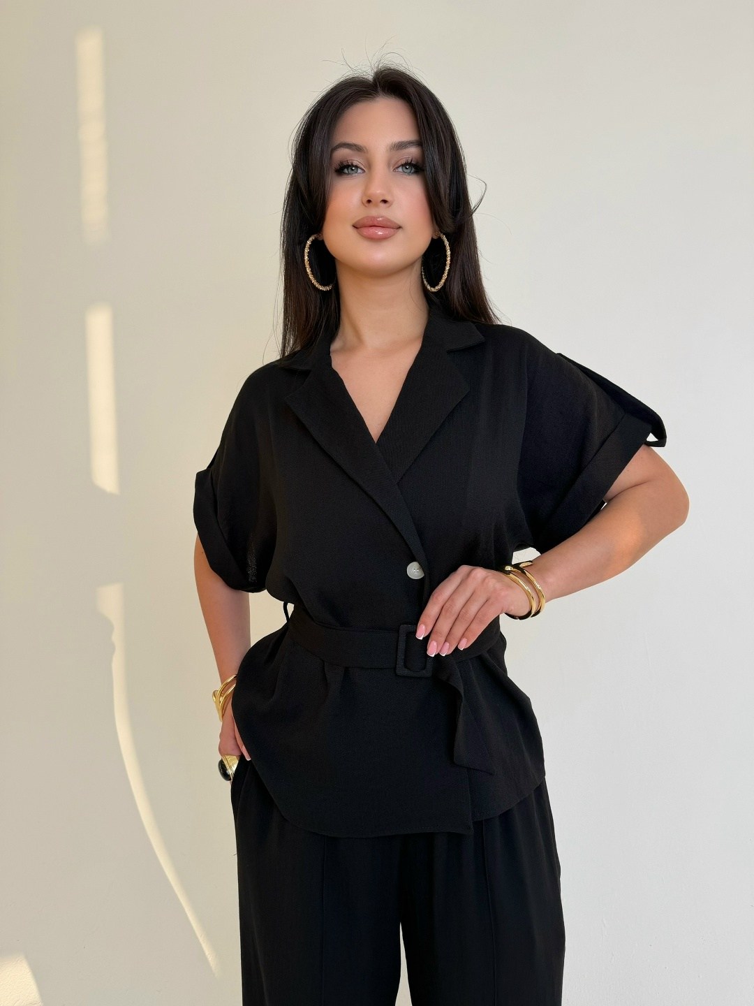 брючный костюм,брючный костюм anastasia 1211 черный двойка черный размер 48-58,костюм брючный anastasia 1211 черный,женский брючный костюм,костюм брючный чёрный