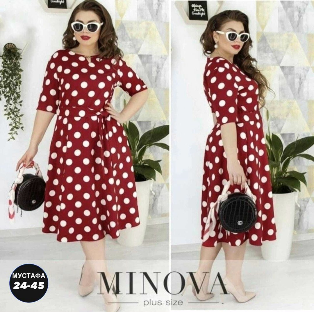платье женское в горошек ,платье женское в горошек,платье в горошек для полных,женское платье больших размеров,платье женская
