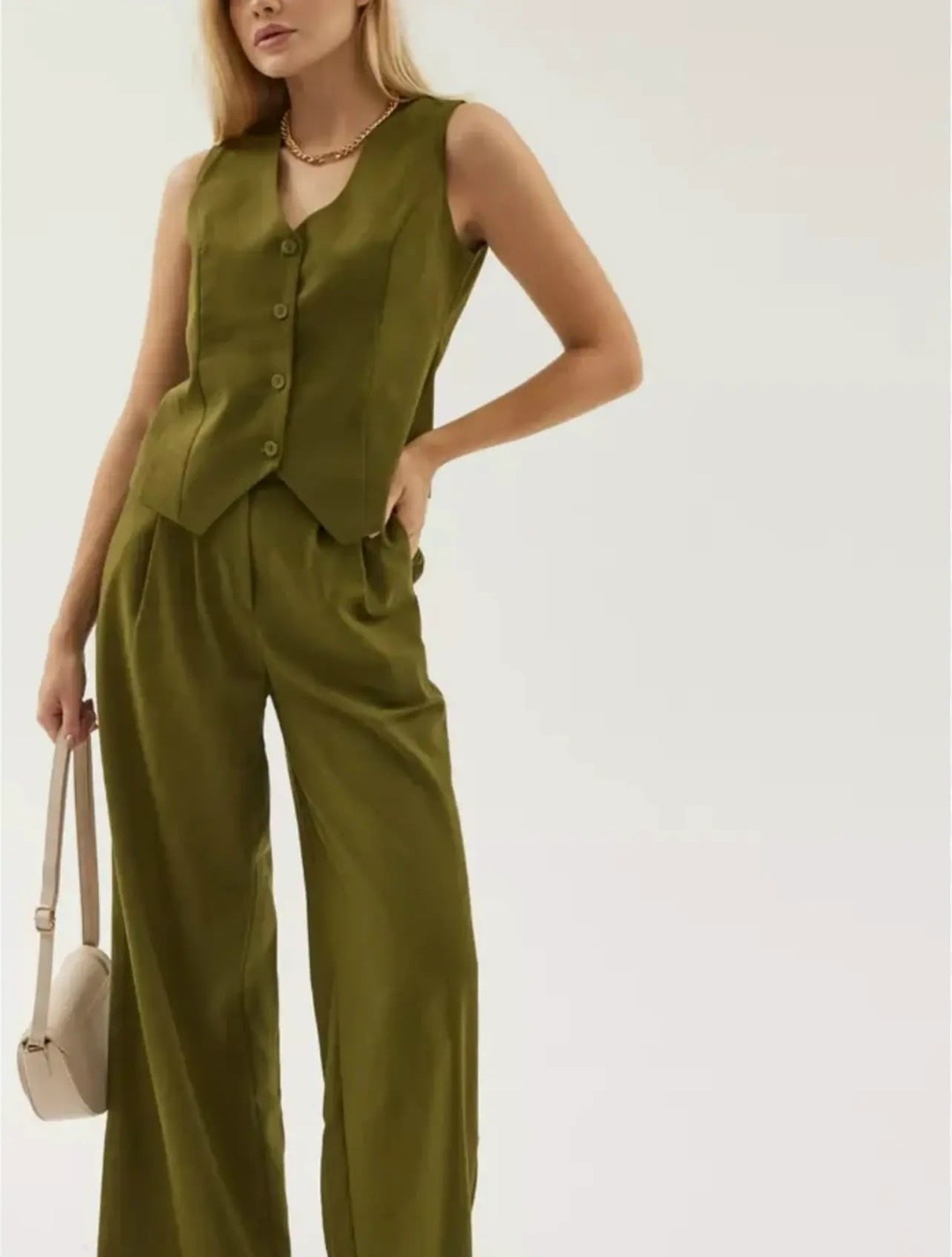 женский костюм,стильные женские костюмы,,костюм летний льняной с жилетом и брюками trendyclo,брючный костюм