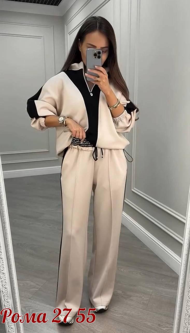 костюм двойка женская,костюм двойка,женский костюм двойка ткань креп,костюм спорт шик alexia m 488669952,костюм спортивный женский