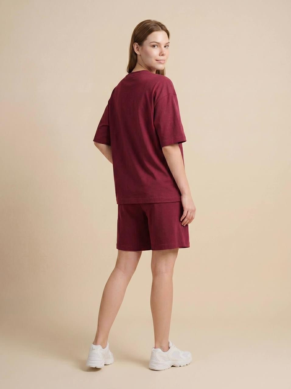 костюм женский,бордовый костюм с шортами женский,костюм женский с шортами,костюм из футера унисекс бордовый,костюм женский из футера