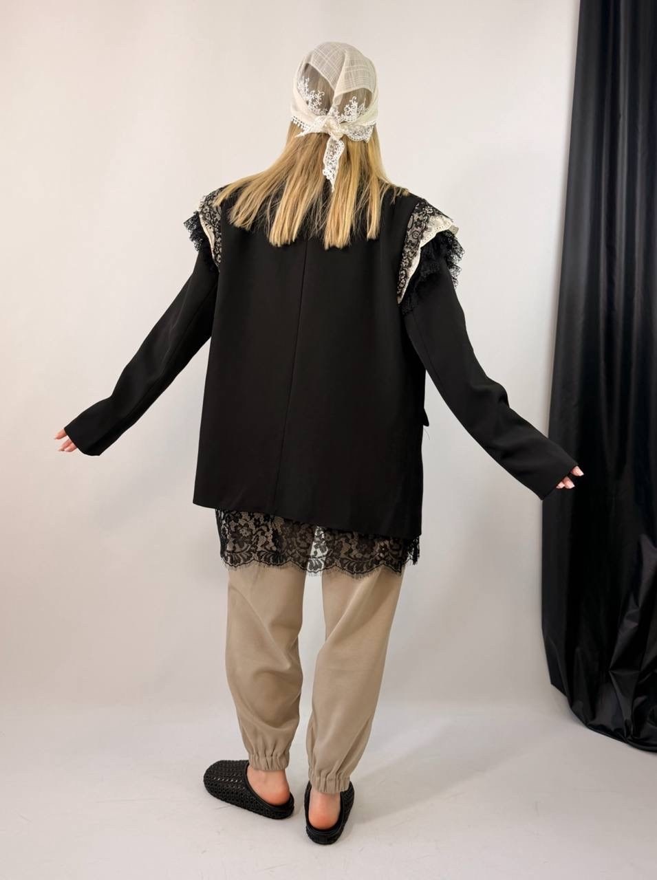 жакет с кружевом,женская кофта,,стильный свитшот