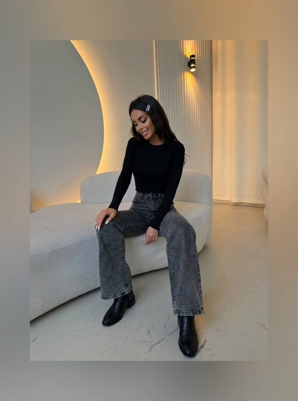 джинсы modam прямые с высокой посадкой,джинсы женские серые,джинсы серые широкие,джинсы 2026 женские,женские джинсы