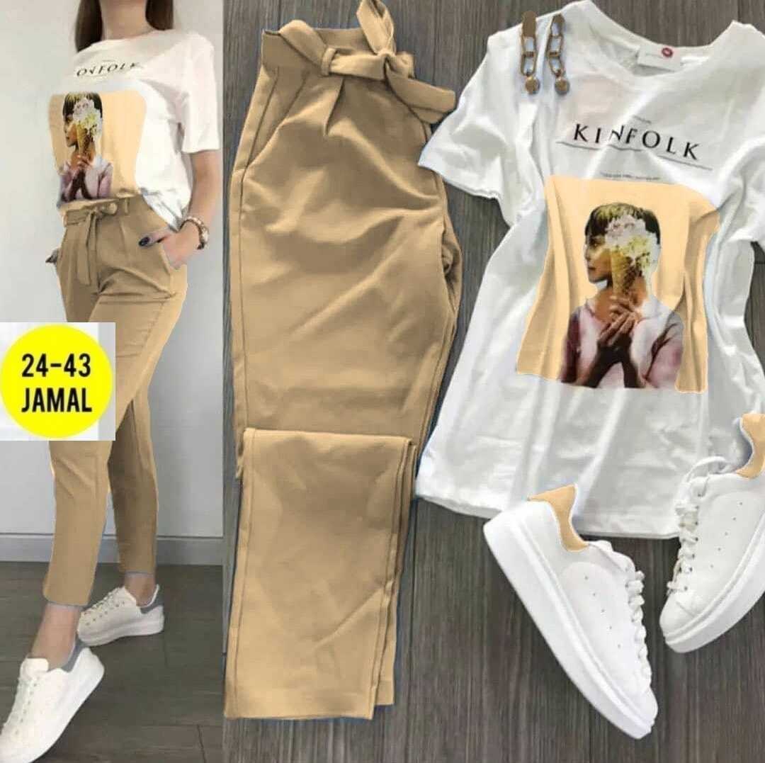 костюм двойка женская,женский костюм двойка футболка/штаны nobilitas голубой (l размер),костюм летний женский,костюм двойка,спортивные костюмы женские