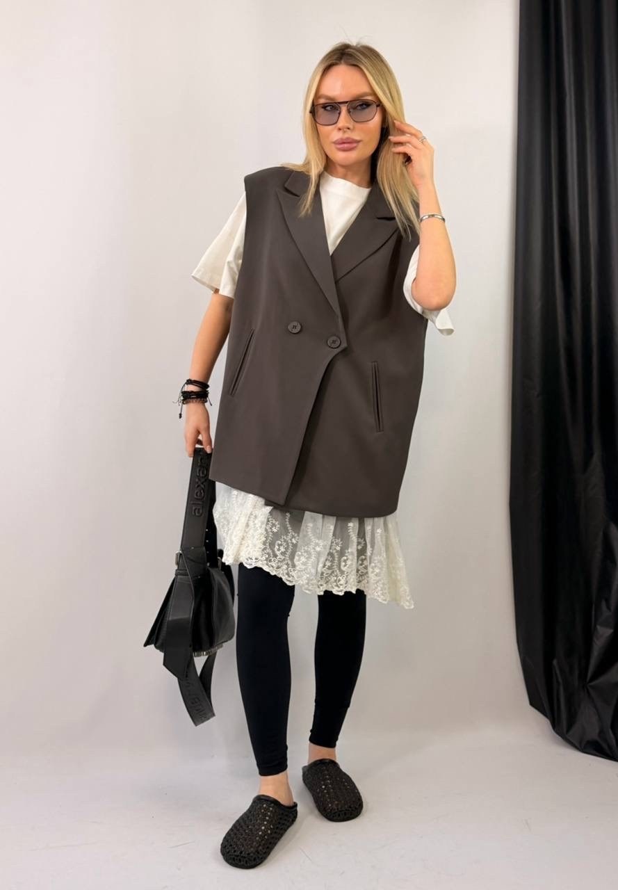 жилет,жилет оверсайз,модные жилеты,женский жилет