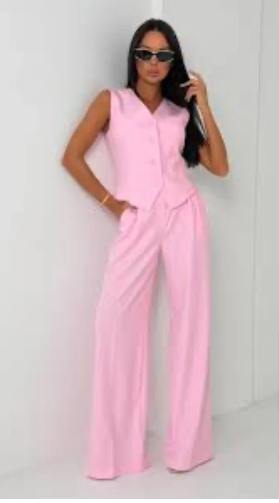 женский костюм,стильные женские костюмы,,костюм летний льняной с жилетом и брюками trendyclo,брючный костюм