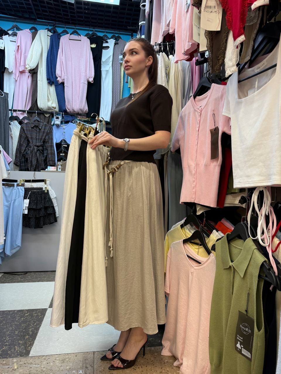 длинная юбка,юбка,льняная юбка,юбка миди,женская длинная юбка