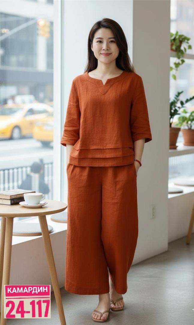 брюки льняные,одежда для женщин,костюм льняной,модные брюки,брюки комплект