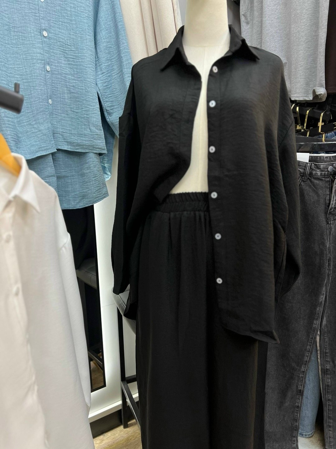 брючный костюм,льняной брючный костюм,костюм голубой,летний брючный костюм,костюм женский летний брючный льняной