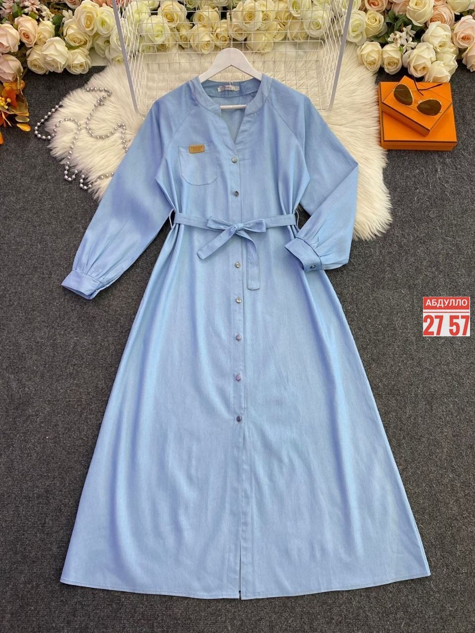 джинсовое платье,платье женское джинсовое,джинсовое платье миди,женские длинные платья,платье