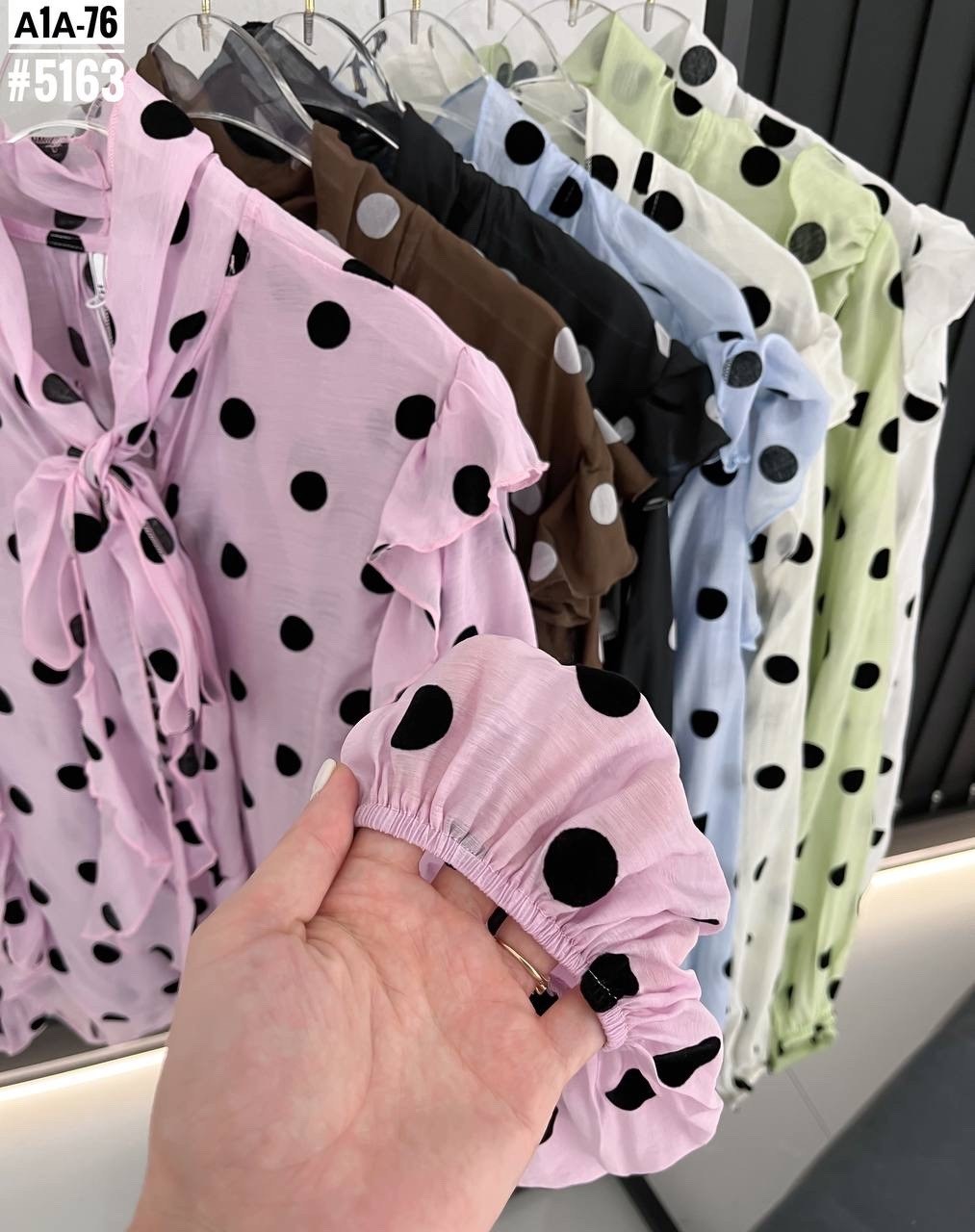 шифоновая блузка в горошек,блузка в горошек,рубашка женская с длинным рукавом ретро блузка в горошек с завязкой и бантом,блузка женская шифоновая,блузка с оборками