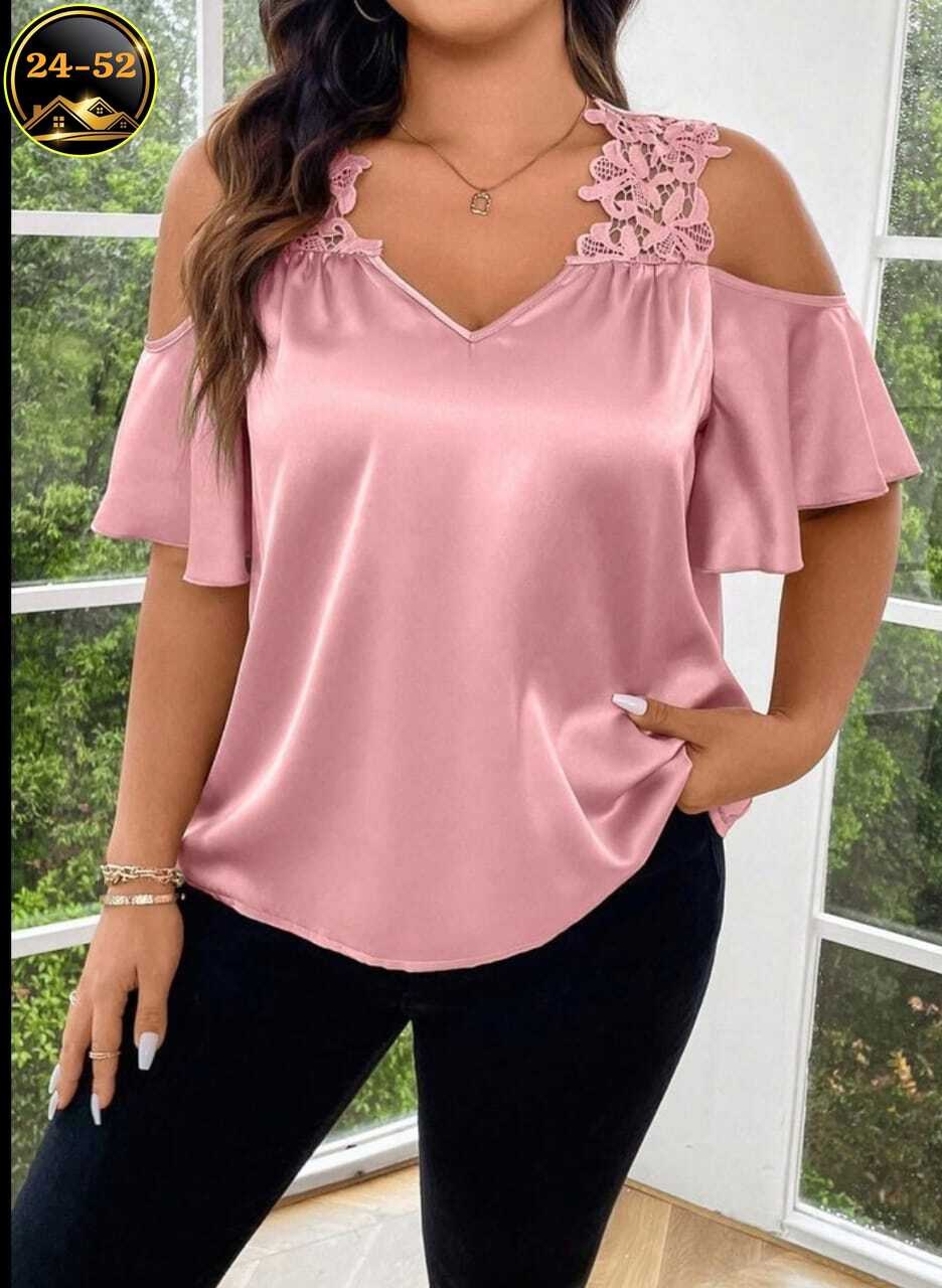 блузка для женщин,блузка с открытыми плечами,блузка для полных,блузки с кружевом для полных,женская блузка