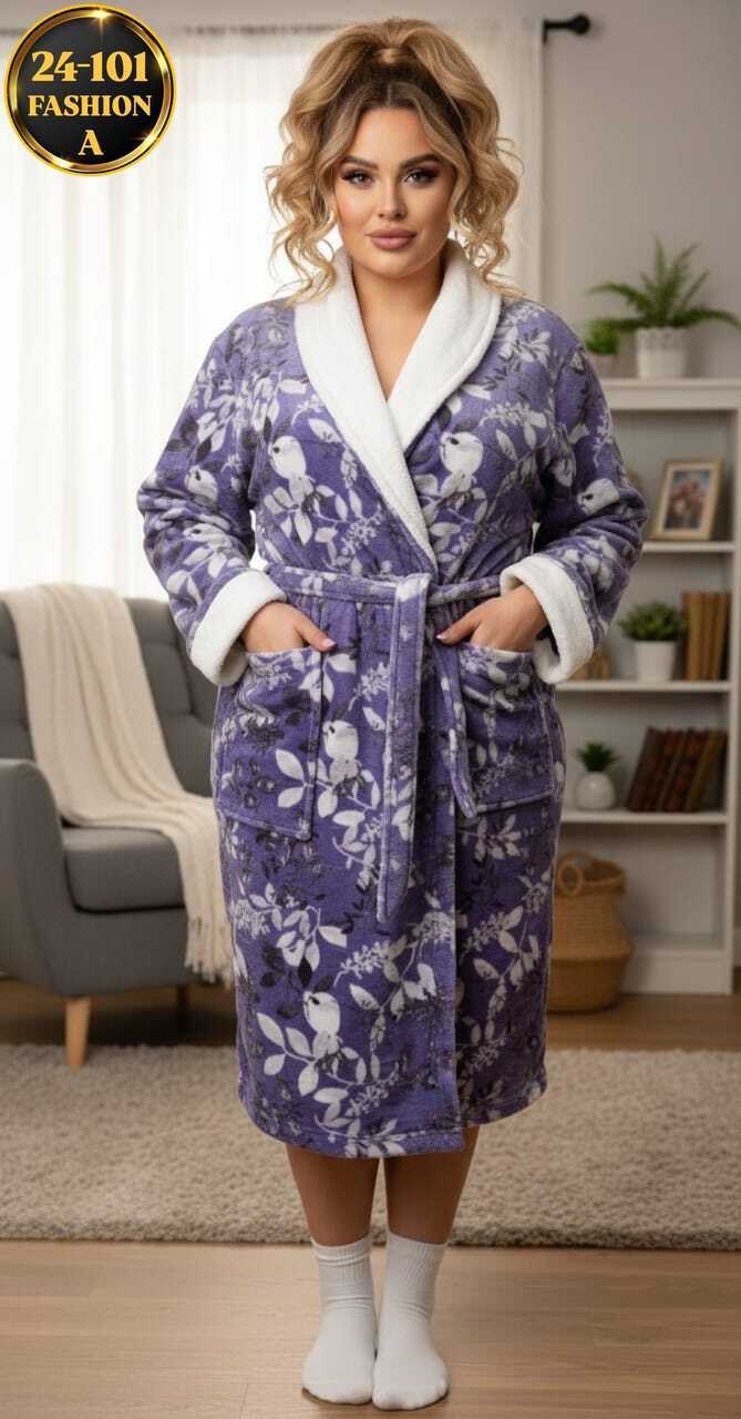 женские халаты,халат женский домашний,халат домашний женский из мягкого и пушистого материала велсофт,халат женский из велсофта ириска сердца на темно-синем,халат домашние