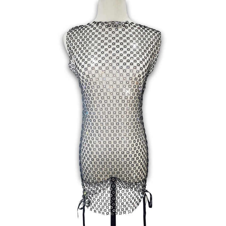 туника сетка,туника сетка со стразами,эротическое платье сетка со стразами,платье сетка со стразами,сетка на купальник со стразами