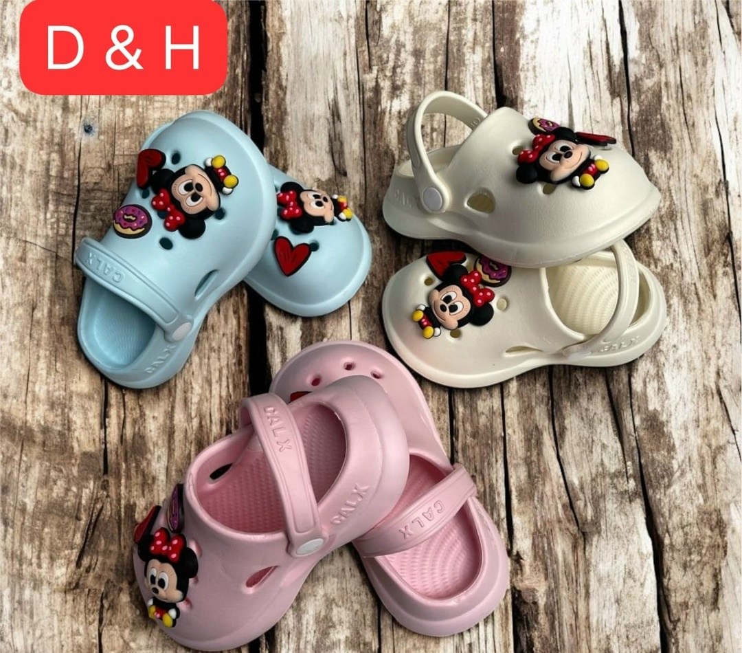 детские шлепанцы,,кроксы с микки маусом,детские кроксы,сандалии детские