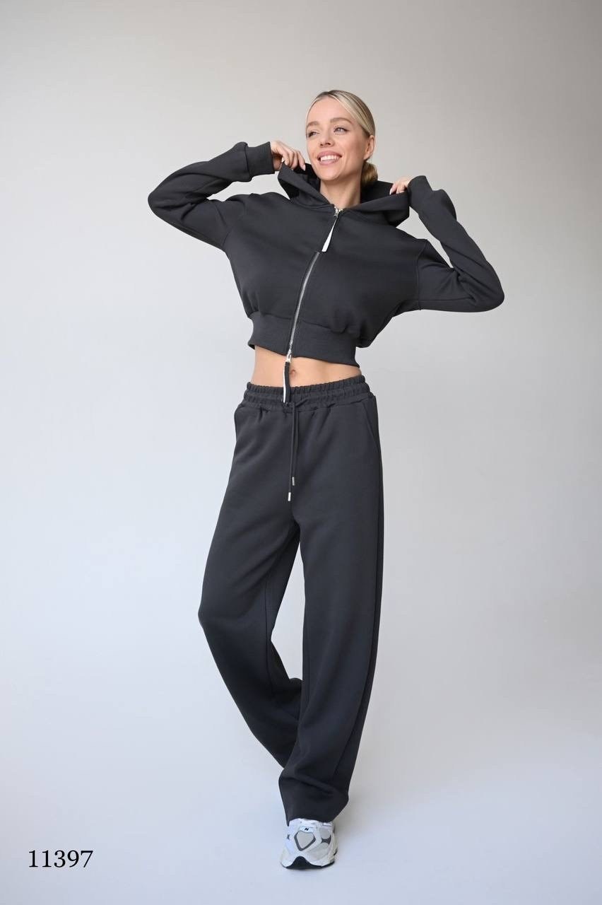 спортивный костюм с брюками на кулиске olli suits,спортивный костюм с зип худи и брюками,женский спортивный костюм,cпортивный костюм женский на флисе,костюм женский