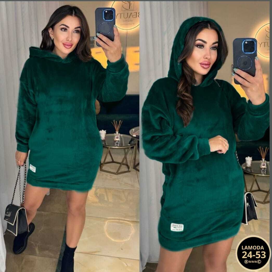 туника женская с капюшоном,платье с капюшоном теплое,платье туника теплая,платье с капюшоном,платье худи с капюшоном