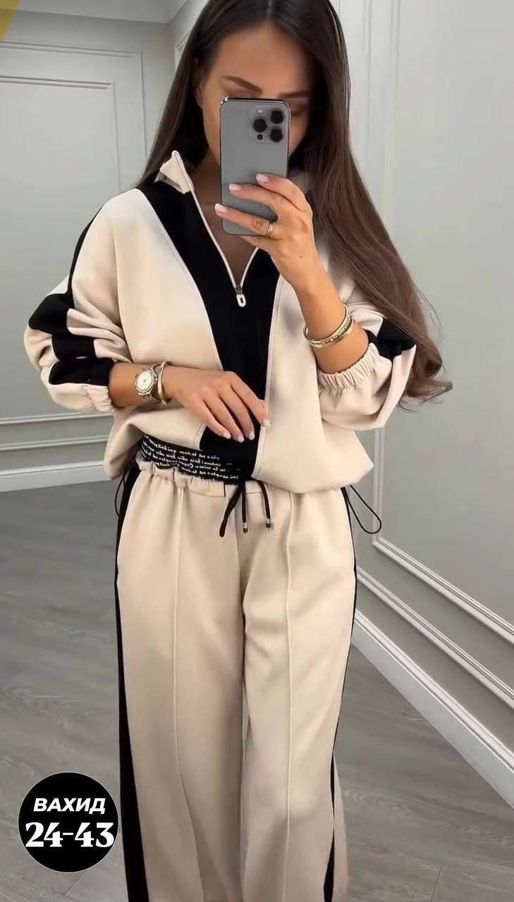 женский костюм двойка ткань креп,костюм двойка женский,костюм брючный двойка женский,костюм женский с брюками,костюм женский спорт шик
