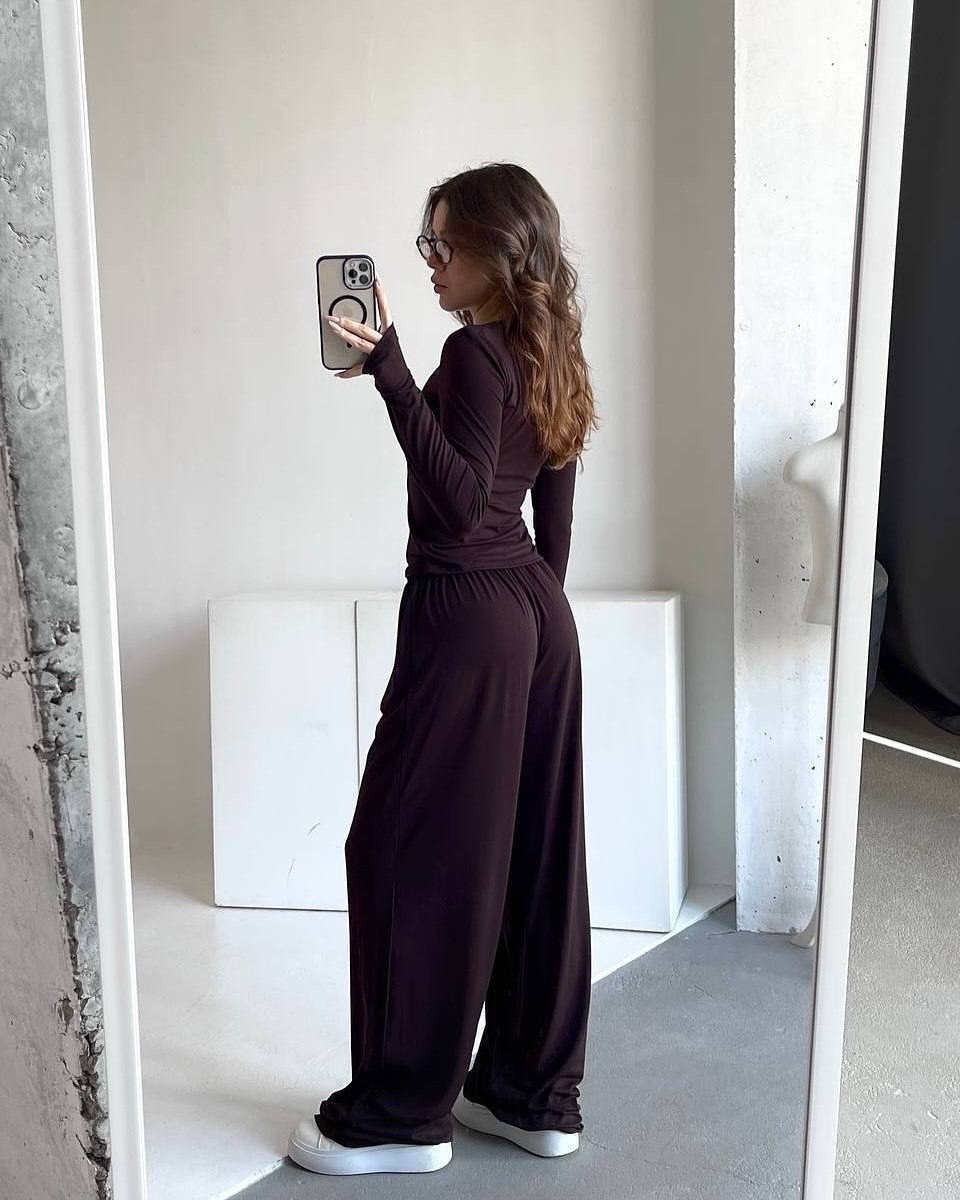 пижама с лонгсливом и штанами style pajamas,брючный костюм,пижама женская 1215 розовая s,пижама с лонгсливом и штанами style pajamas персиковый мусс,костюм с брюками палаццо