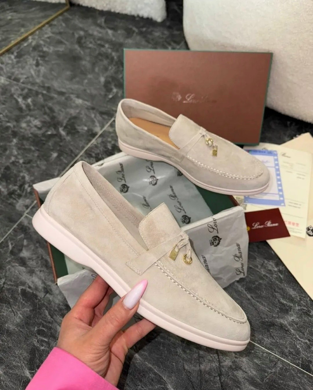 лоферы loro piana,,лоферы лоро пиано материал,лоферы женские loro piana,лоферы loro piana summer walk замшевые коричневые