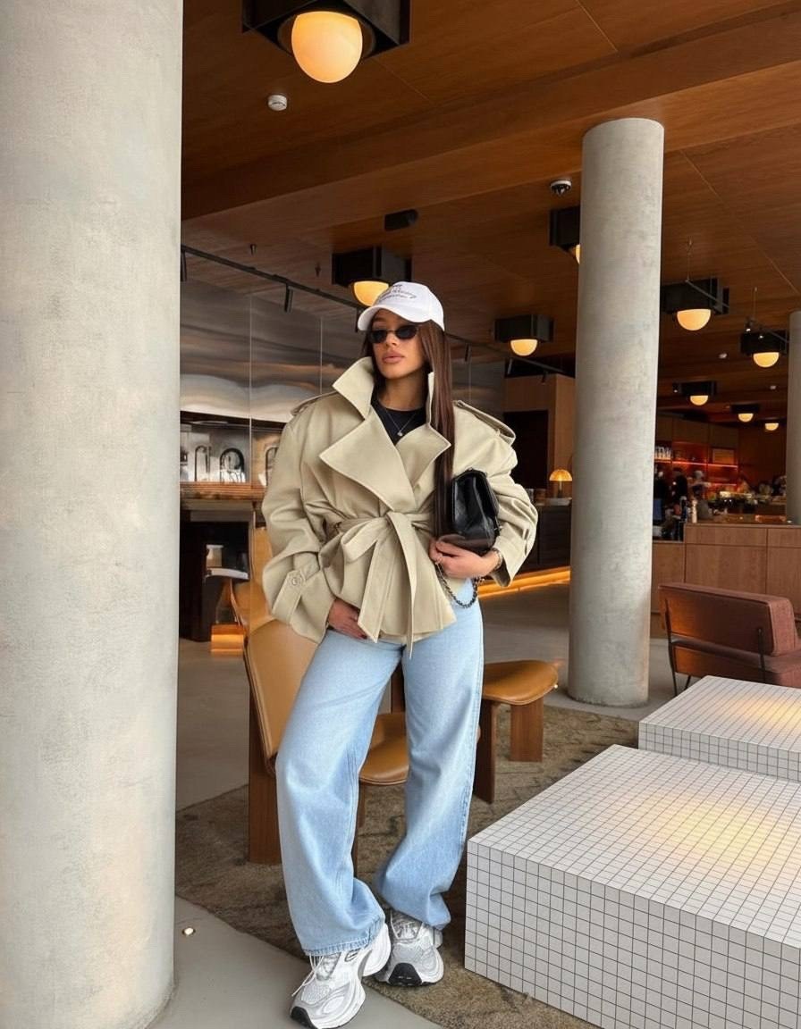 повседневная куртка,женский тренч,куртка с поясом