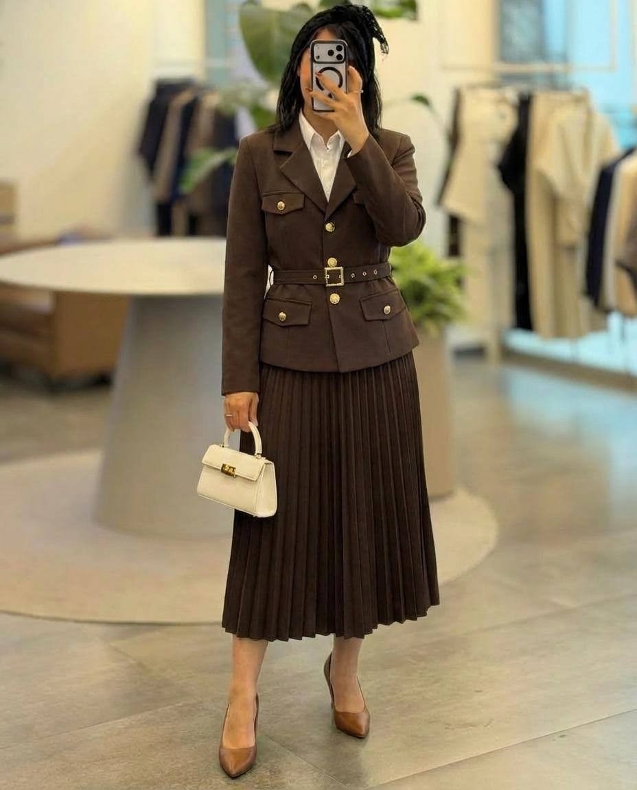 костюм с юбкой женский,костюм юбка,костюм с юбкой плиссе mizomela,офисный женский костюм с юбкой