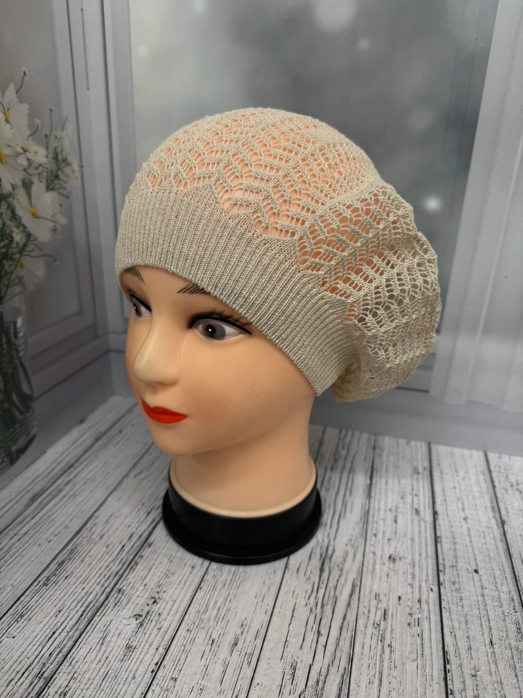шапка для женщин,шапка платок,женская шапка,берет летний,женский берет