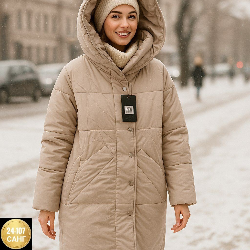 куртка женская зимняя,куртка женская бежевая,пуховик зима,пуховик женский monzza бежевый,пуховик зимний длинный с капюшоном over easy