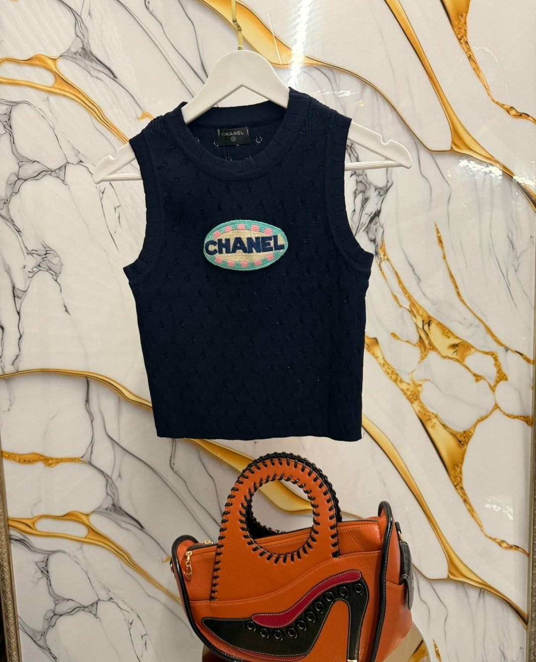 вязаная майка,вязаные жилеты,одежда chanel,женская майка,майка