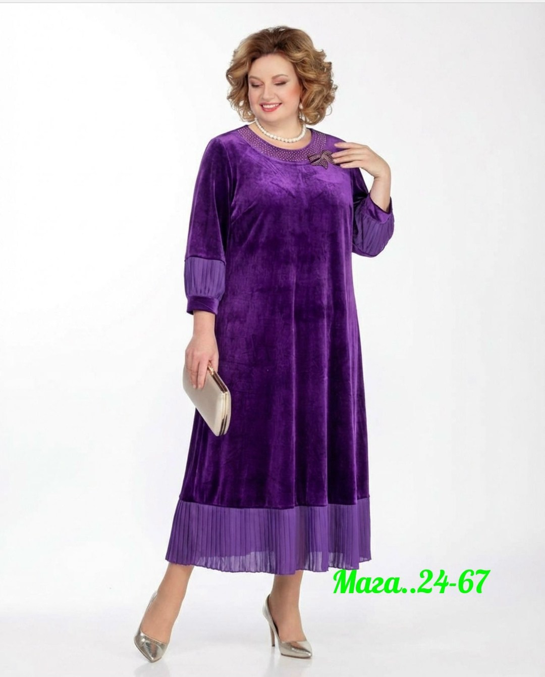 нарядное платье,женские платья больших размеров,платья велюр,платья для полных женщин,платье из велюра для полных
