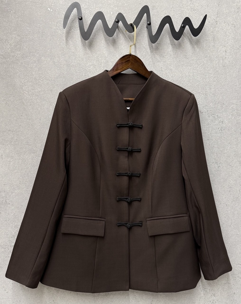 женский однобортный блейзер с косым воротником-стойкой,жакет,,пиджак