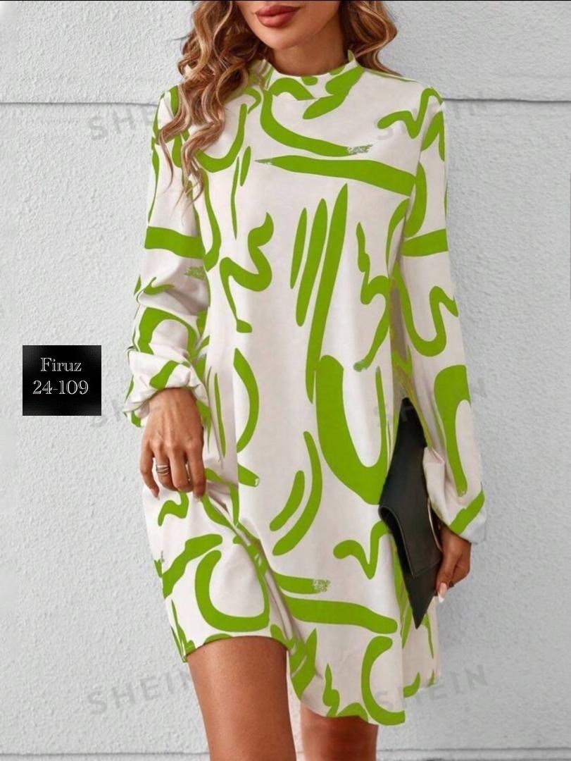 женское платье с принтом,платье женской,женское платье с рукавами,платье туника,модное платье с принтом