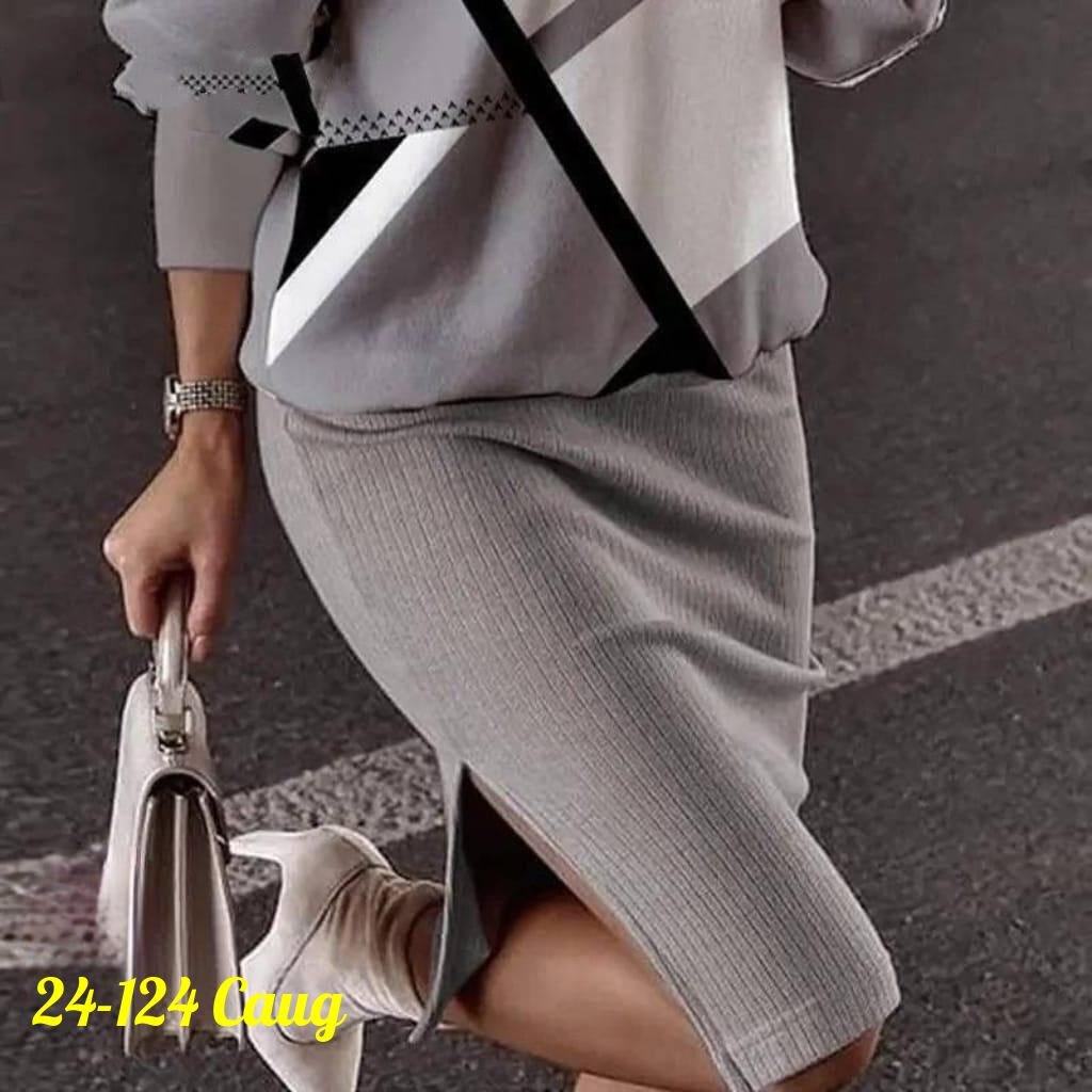 костюм женский трикотажный с юбкой черный с белым арт. 7197177,костюм женский двойка,женские костюмы,трикотажный костюм с юбкой,женский трикотажный костюм с юбкой черный с белым