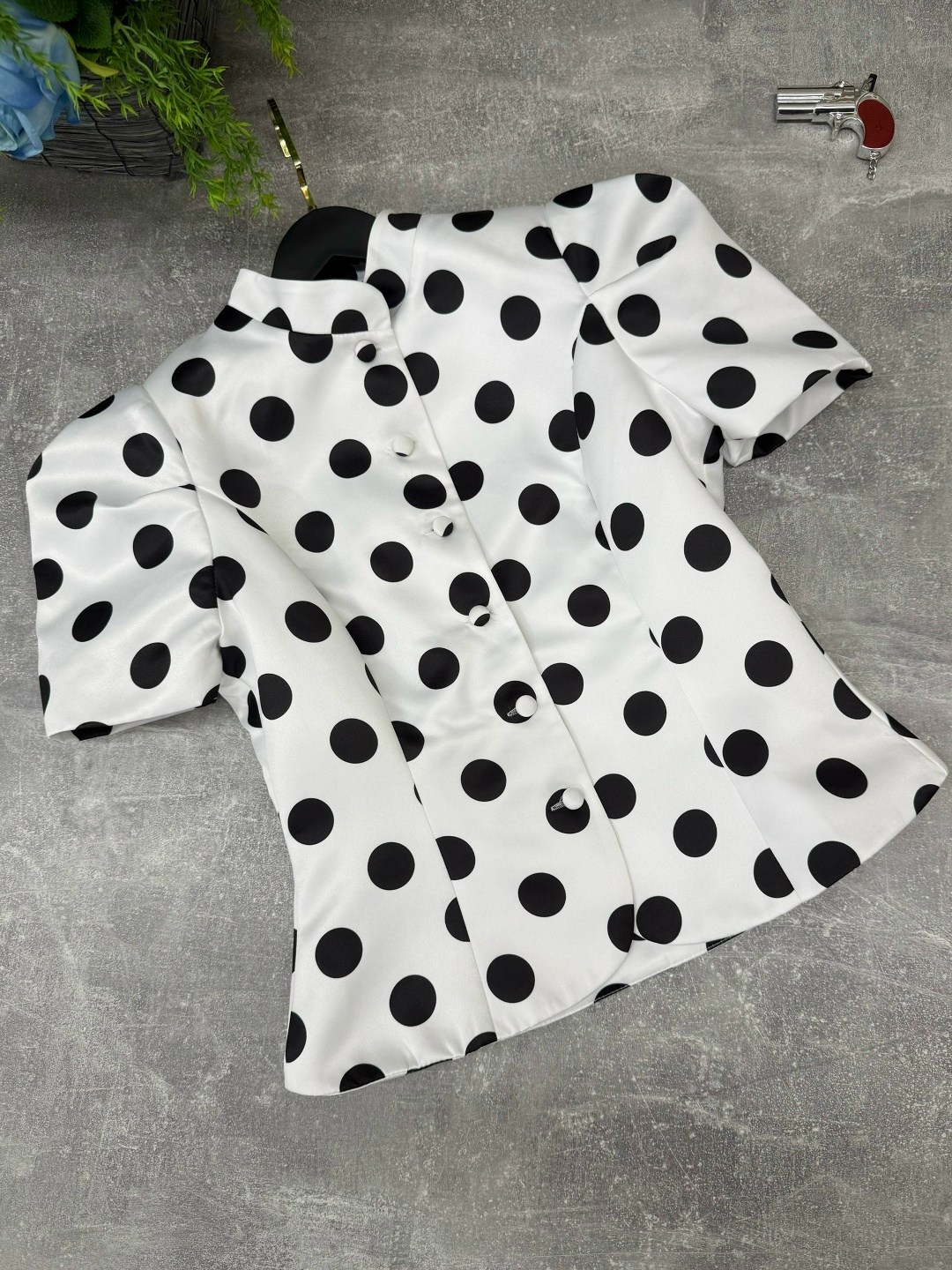 женская блузка,блузка стильная,модная блузка,женская блузка в горошек воротник,белая женская блузка