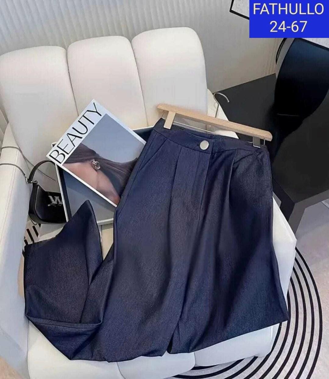 джинсовый костюм брючный палаццо с жилетом vera nova,джинсовые костюмы женские,женские жилеты,костюм,брюки комплект