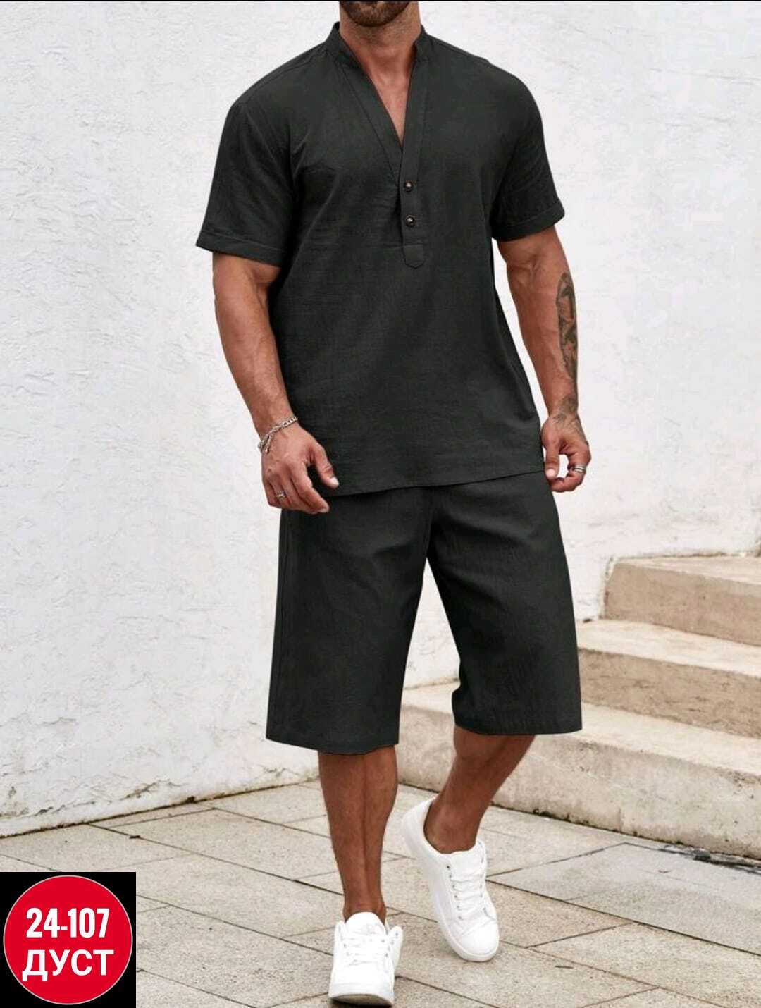 летние мужские костюмы,мужская мода,льняной костюм с шортами,мужской костюм из льна,мужской повседневный костюм