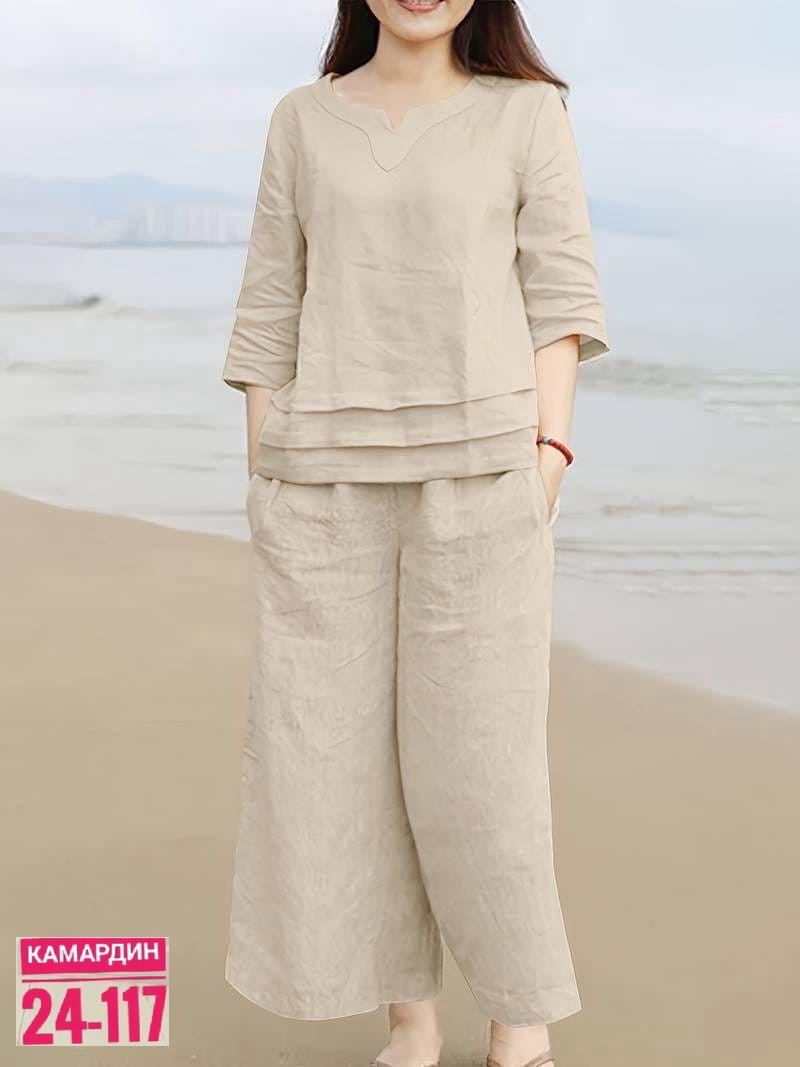 брюки льняные,одежда для женщин,костюм льняной,модные брюки,брюки комплект