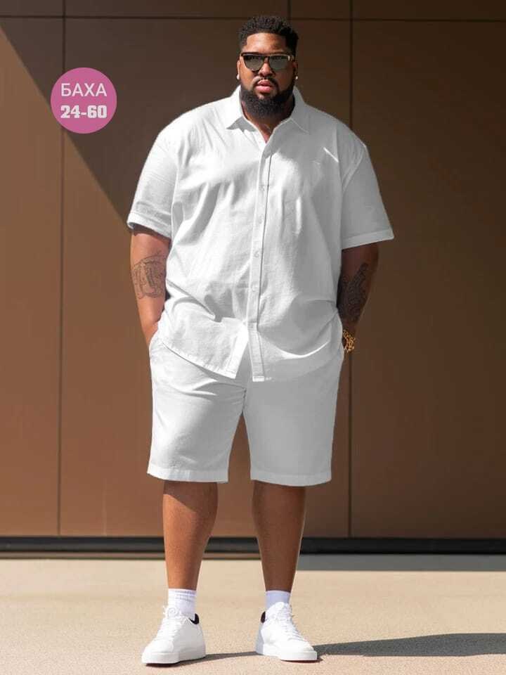 одежда мужская,костюм рубашка с шортами летний,костюм летний мужской,костюм мужской,мужская рубашка большого размера