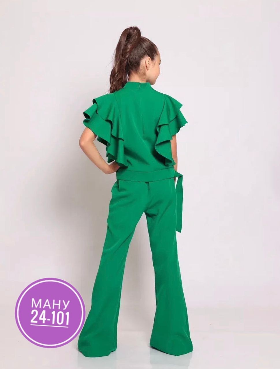 костюм брючный нарядный с воланами для подростка lemada brand,костюм брючный,костюм брючный для девочек,костюм брючный нарядный lemada brand,костюм с брюками