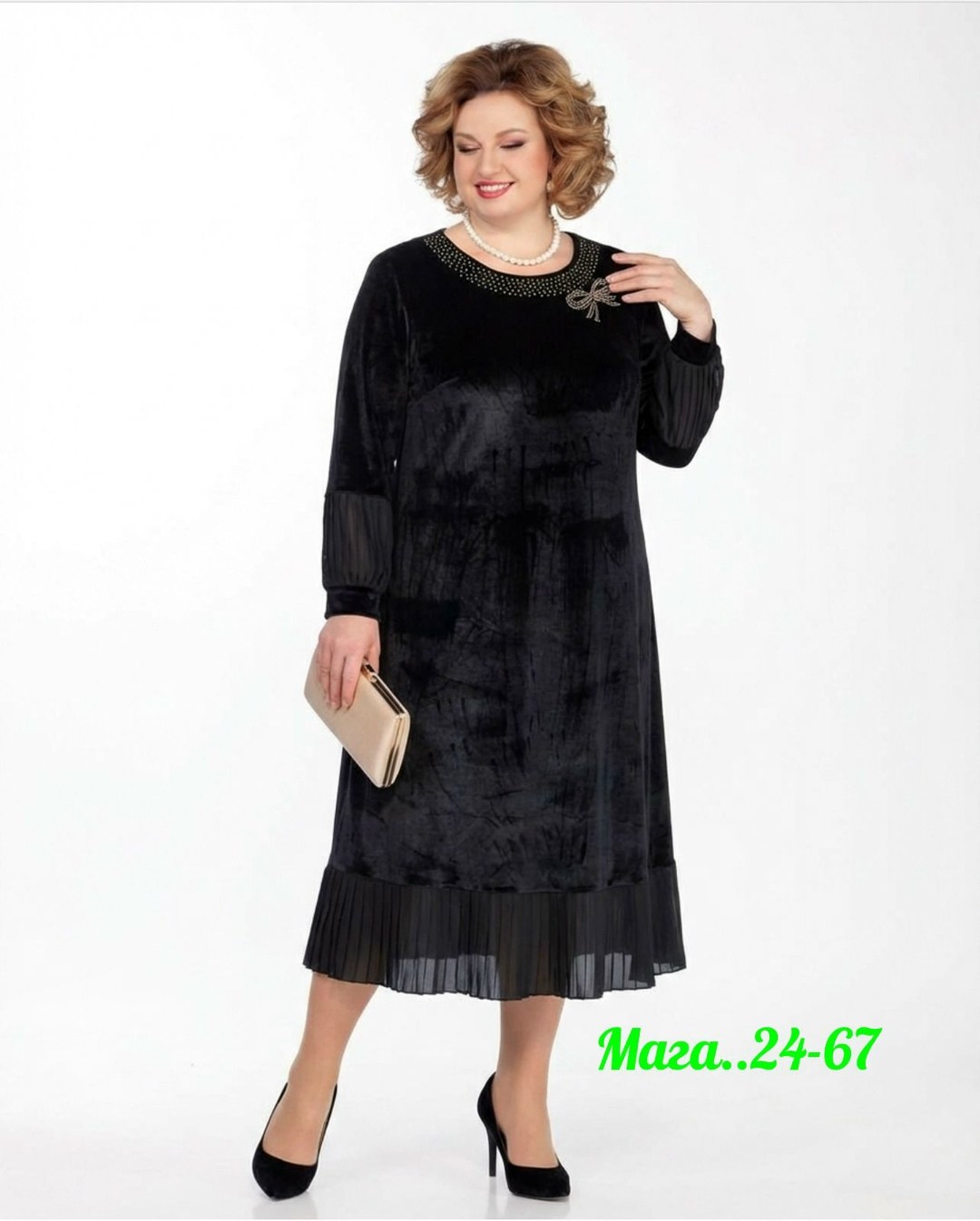 нарядное платье,женские платья больших размеров,платья велюр,платья для полных женщин,платье из велюра для полных