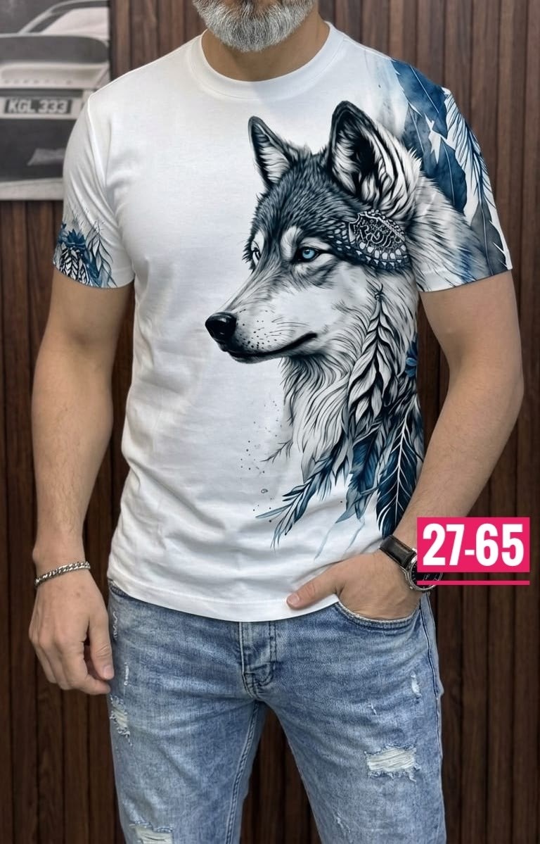 мужская футболка с принтом волка,футболки мужские,футболка с волками,футболки для мужчин,мужская футболка с принтом