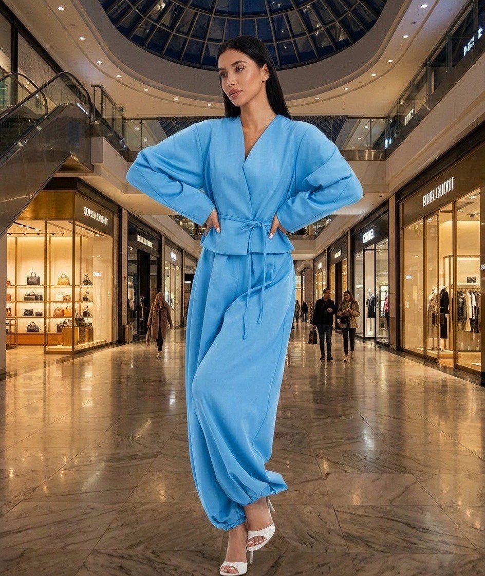 брючный костюм свободного кроя,брючные костюмы,брючные женские костюмы,костюм с брюками,атласный брючный костюм