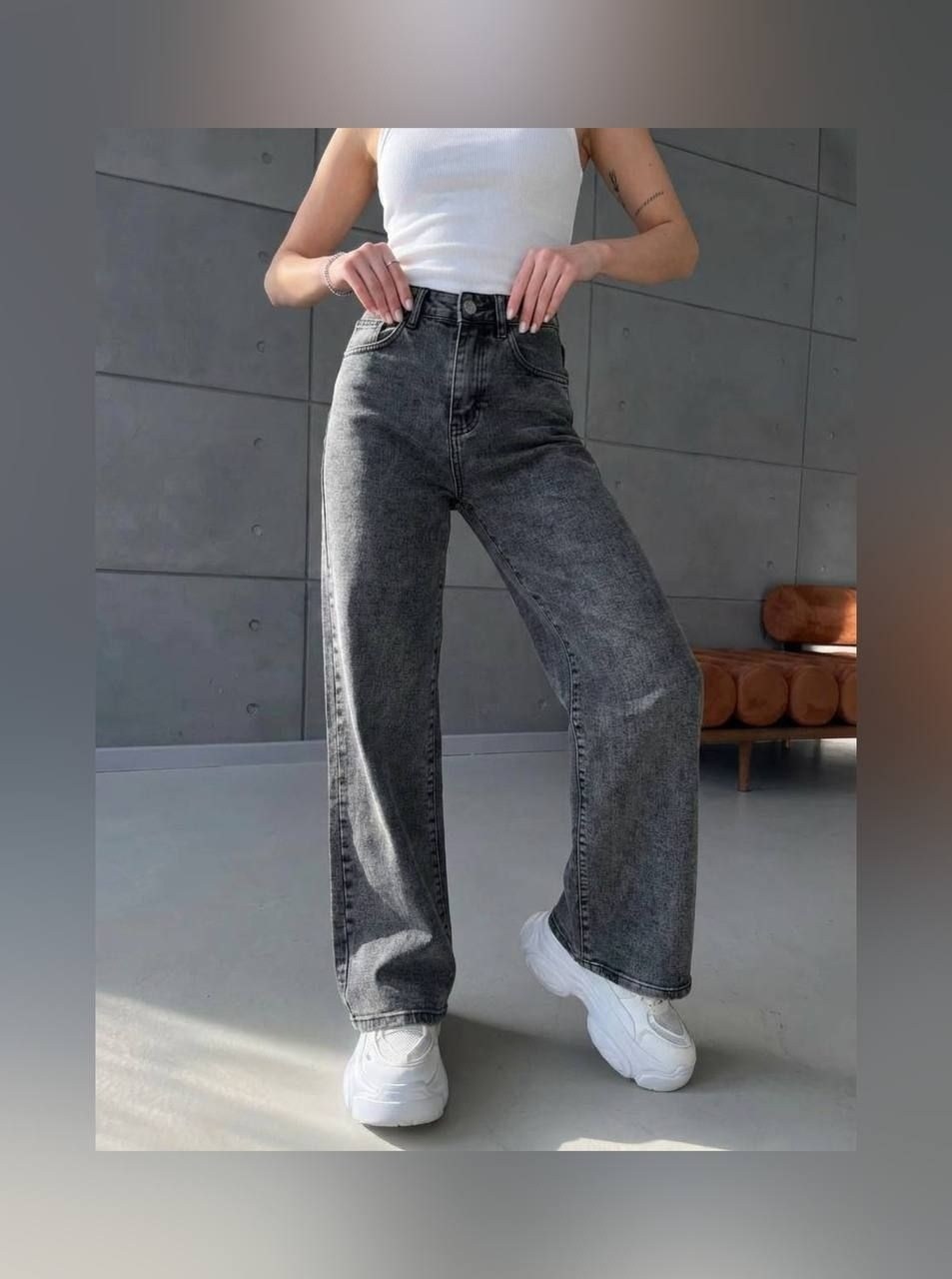 джинсы modam прямые с высокой посадкой,джинсы женские серые,джинсы серые широкие,джинсы 2026 женские,женские джинсы